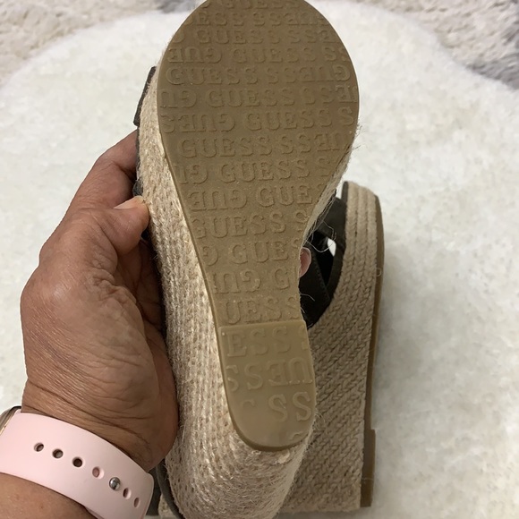 Guess wedge Spadrille zipper size 7.5 - Picture 5 of 6